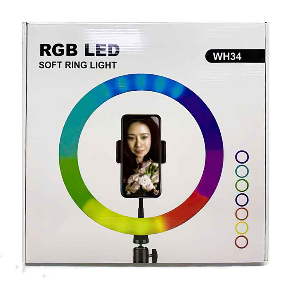 رینگ لایت مدل WH34-RGB
