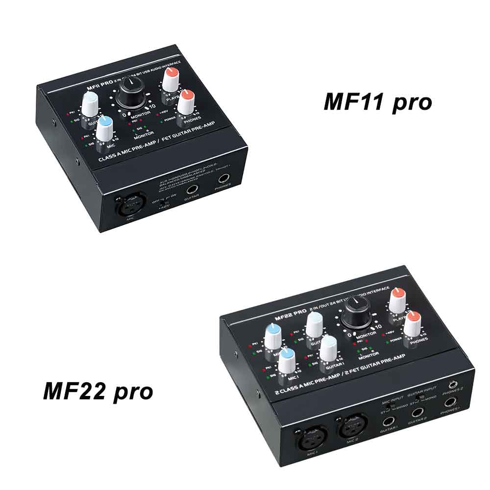 تفاوت کارت صدای MF11 pro و MF22 pro