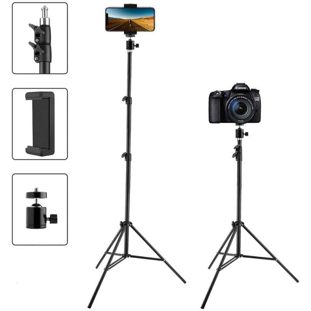 سه پایه 160 سانتی متری مخصوص گوشی موبایل و دوربین عکاسی