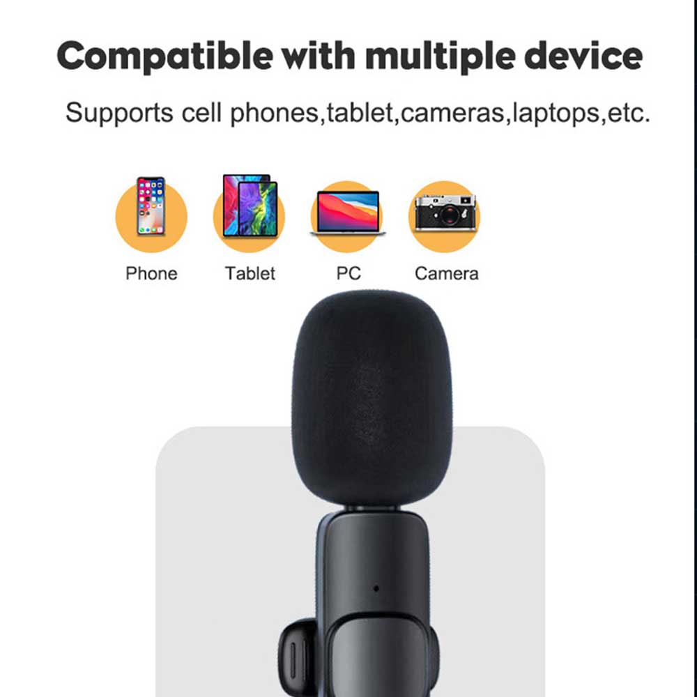 میکروفون یقه ای بی سیم کد LG-2 برای گوشی اپل