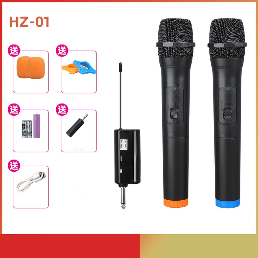 طراحی میکروفون بی سیم دوقلو مدل HZ-01