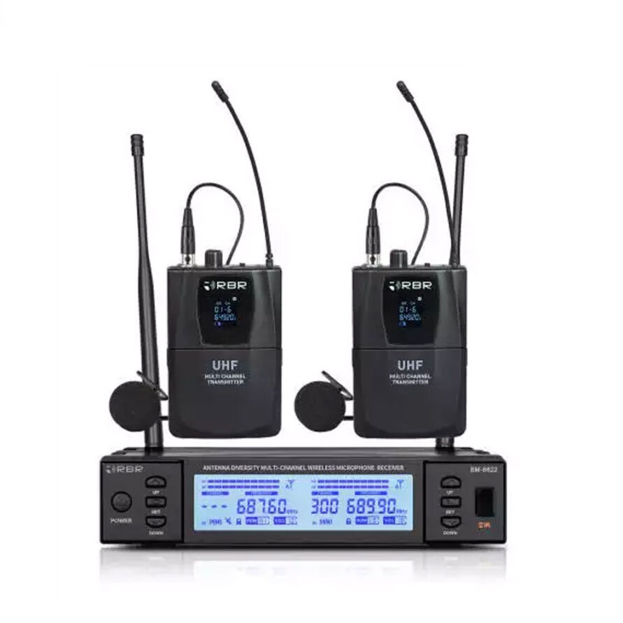 میکروفون بی سیم RBR مدل BM680 با دو هدمیک میکروفون بی سیم RBR مدل BM680 با دو هدمیک