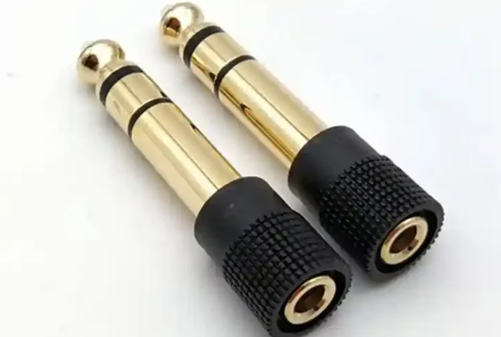 مبدل جک 3.5 به 6.3 میلی متری مدل JC-36 با رنگ مشکی