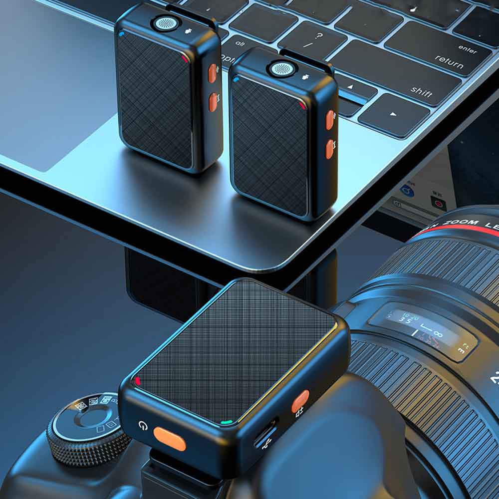 میکروفون یقه ای بی سیم دوقلو K66