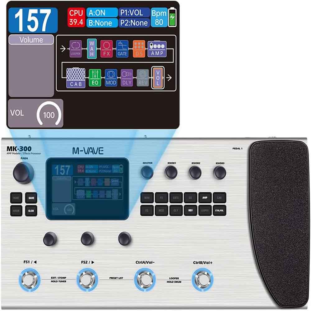 مولتی افکت گیتار M-vave مدل MK-300