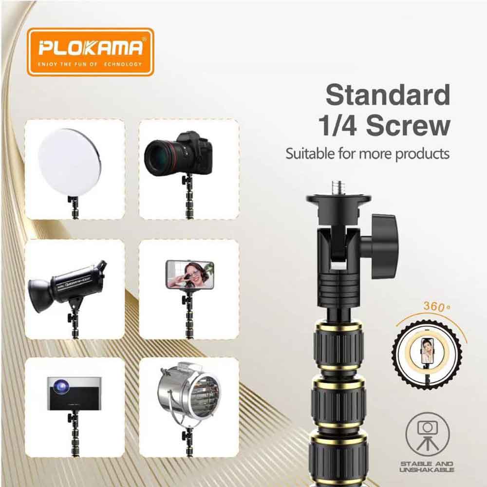 سه پایه 200 سانتی مخصوص موبایل Plokama PK-998