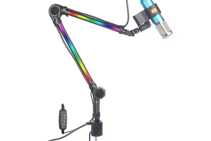 پایه بازویی میکروفن استودیویی YZ-38 RGB