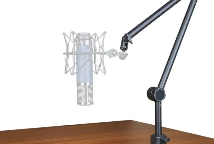 نمایی از پایه بازویی میکروفن مدل YZ-38 RGB