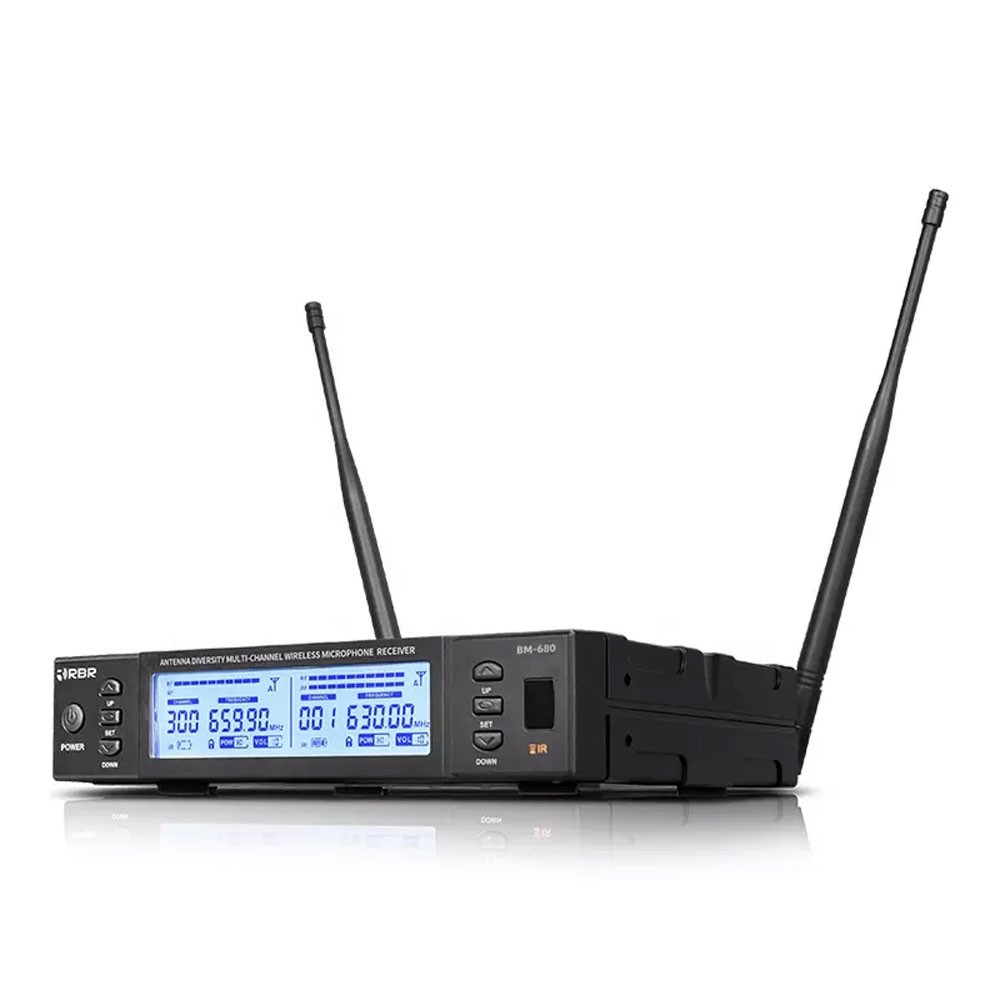 میکروفون بی سیم RBR مدل BM-680 – دو دستی