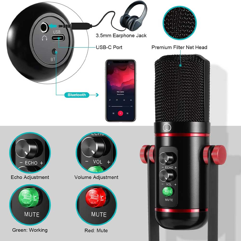 میکروفون رومیزی مدل GA-200USB
