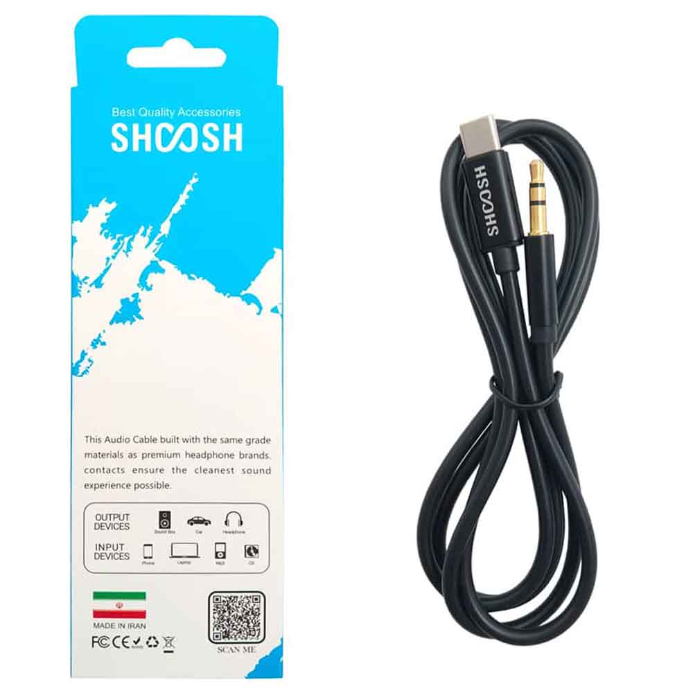 کابل صدا تایپ سی shoosh مدل SH-A14