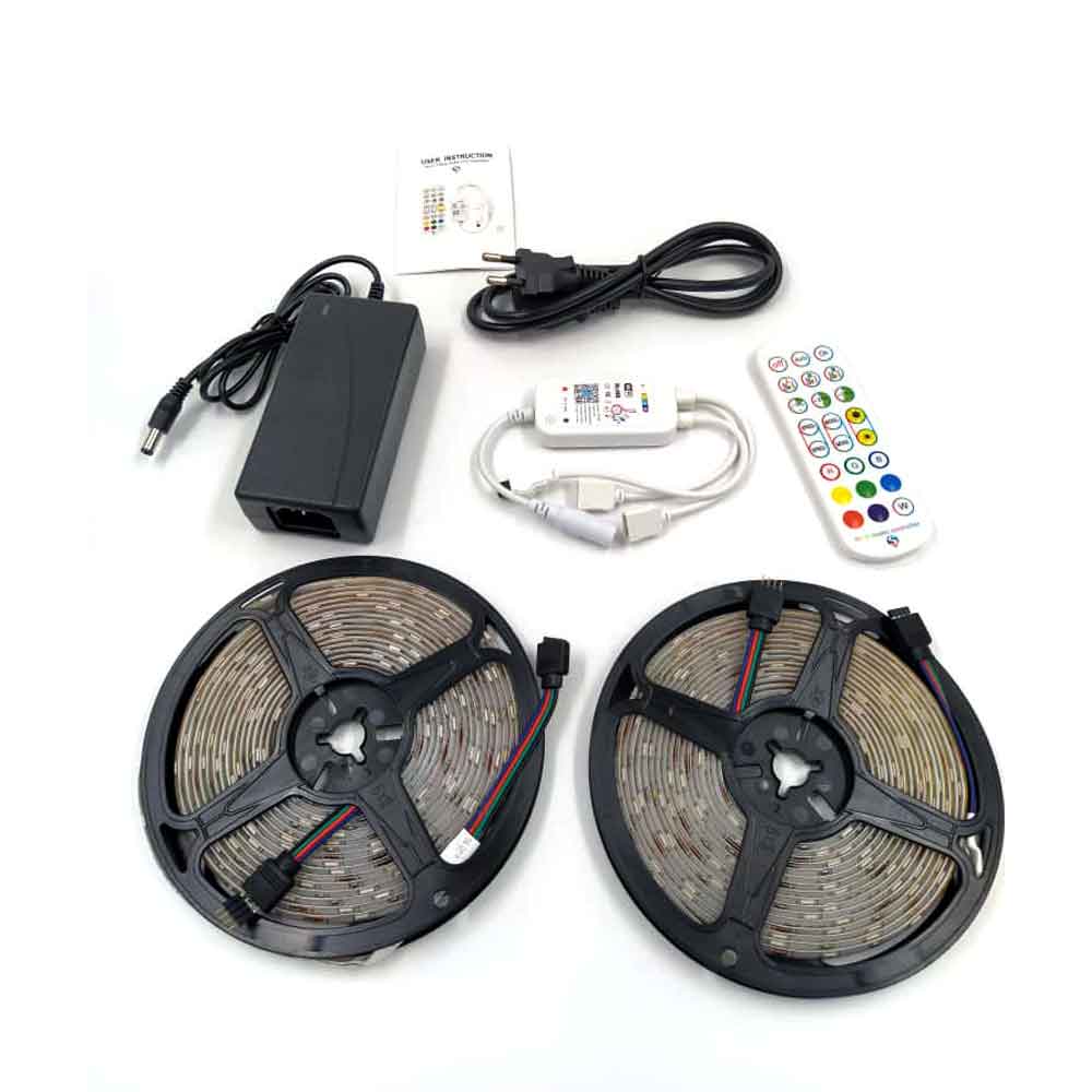 ریسه LED RGB 5050 طول 10 متری