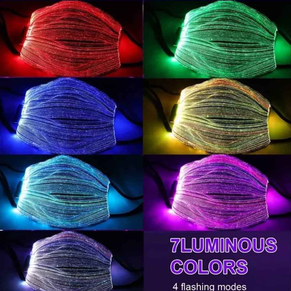 ماسک نوری LED با نور RGB