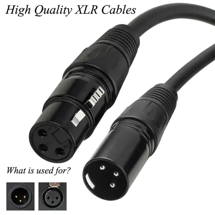 کابل XLR به XLR میکروفون 3 متری با کیفیت بالا کابل XLR به XLR میکروفون 3 متری با کیفیت بالا